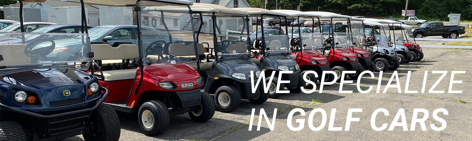 We specialize in golf cars.